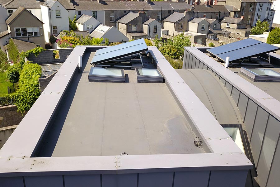 Drone surveys of flat roofs